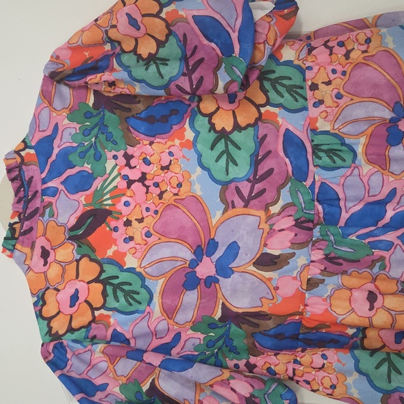 THML Beautiful, Floral, Tiered Dress. Lined. Excellent Condition!🌺🏵🌸🌼Medium - Picture 8 of 15
